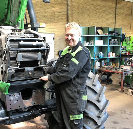 Bjarne Kristensen er værkfører i Ølgod Maskinforretning